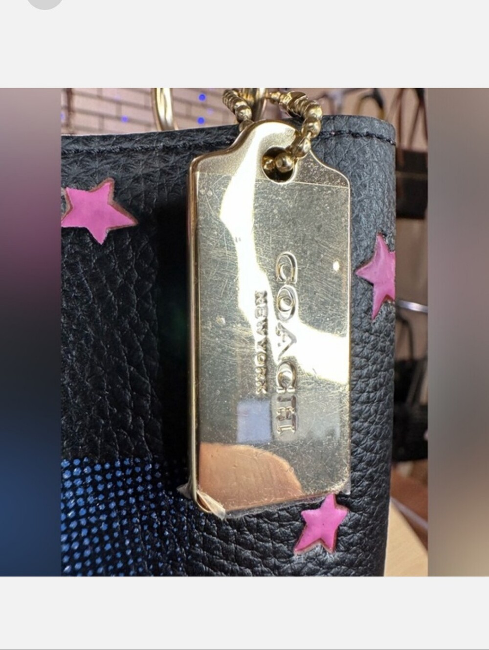 COACH Small Town Bucket Bag W/ Disco Star Print... New - Picture 8 of 9